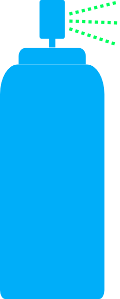 This Free Clipart Png Design Of Green, Spray, Can Clipart (240x596), Png Download