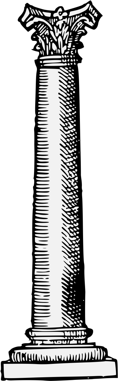 Column - Monochrome (449x1349), Png Download