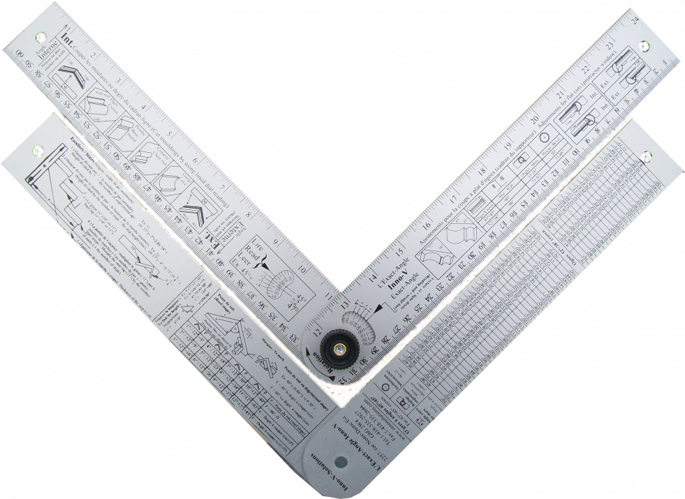 Protractor With Degrees - Angle (980x980), Png Download