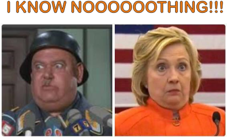 Hillary Clinton - - Hillary I Know Nothing (463x311), Png Download