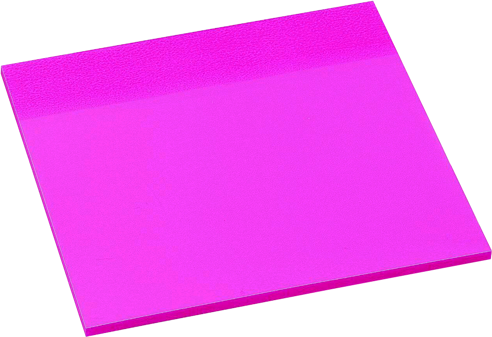 Avery See Through Sticky Note Pad - Sticky Notes Pink Png (1000x688), Png Download