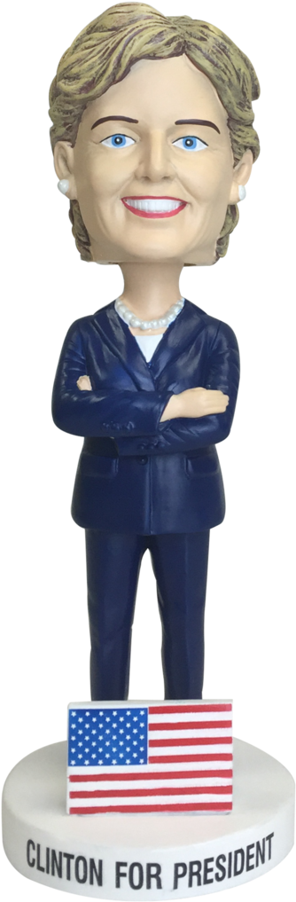 Hillary Clinton Bobblehead - Made In Usa (341x1024), Png Download