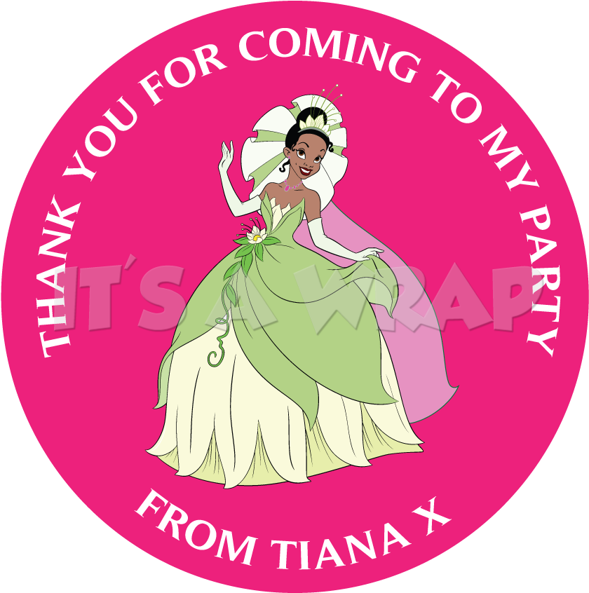 Princess Tiana Sweet Cone Stickers - Turn (870x870), Png Download