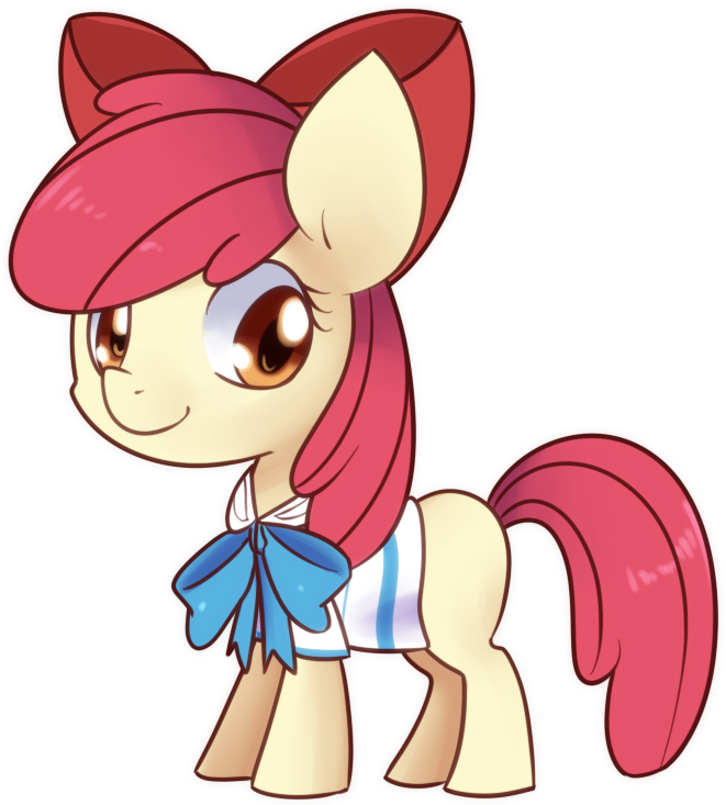 Adorabloom, Apple Bloom, Artist - Cartoon (750x750), Png Download