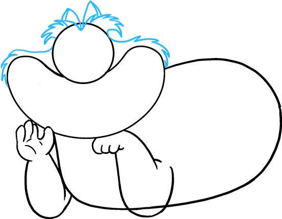 How To Draw Cheshire Cat - Drawing (680x678), Png Download