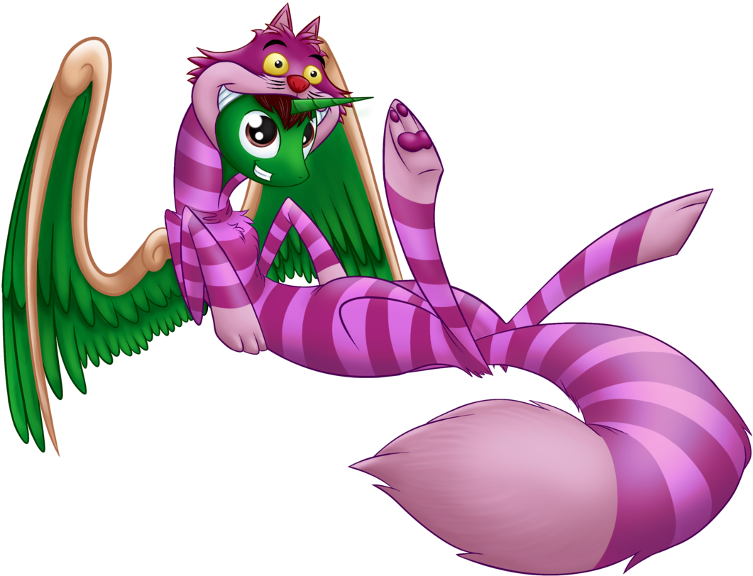 Alice In Wonderland, Alicorn, Alicorn Oc, Artist - Cheshire Cat (1280x941), Png Download