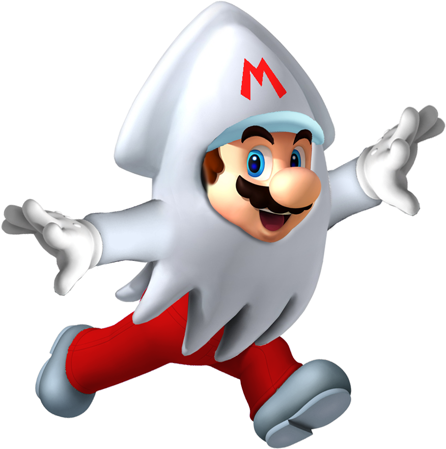 Bloopermario - Super Mario (1000x1000), Png Download