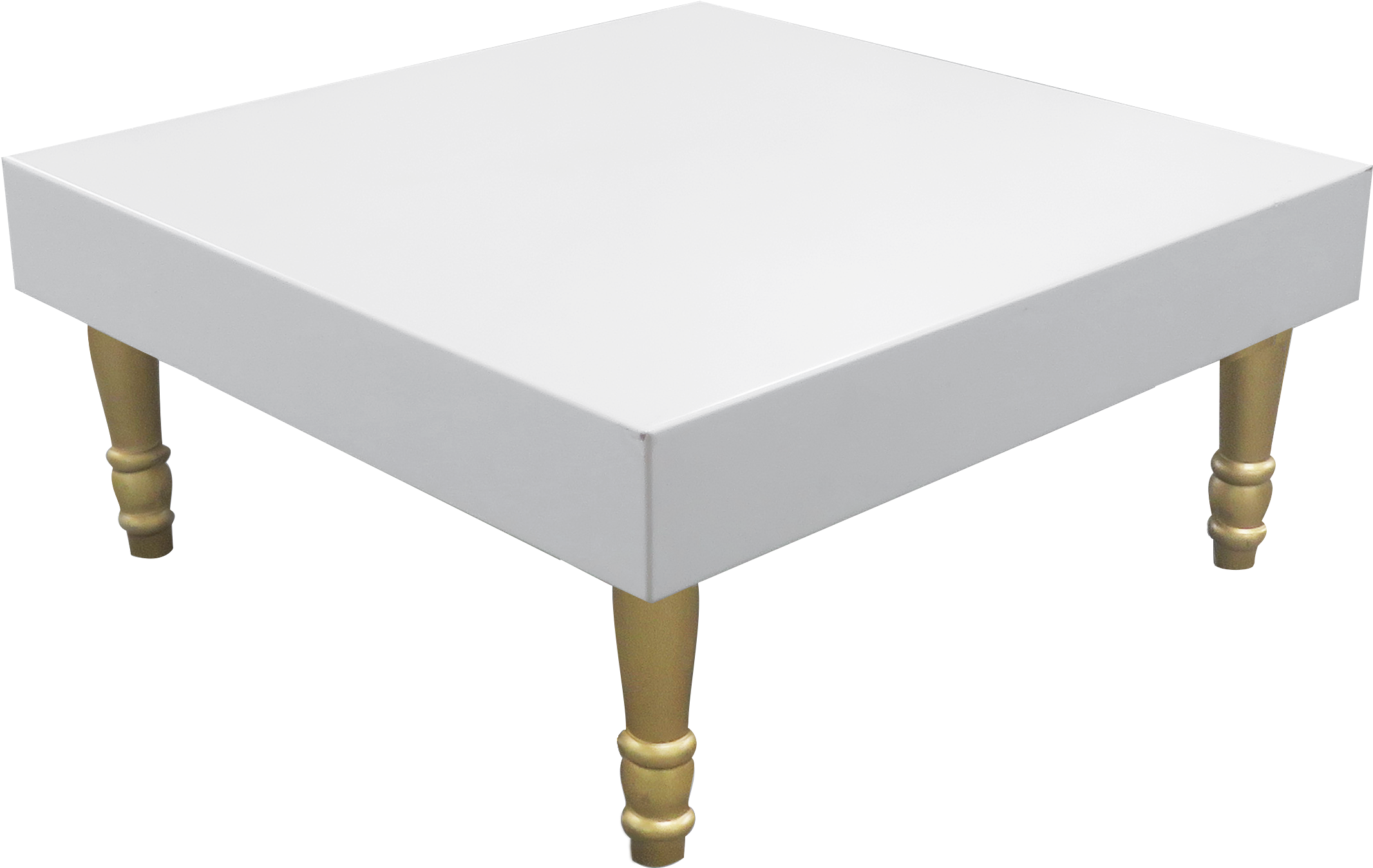 Download Gold Square Coffee Table Square Gold Tables PNG Image with
