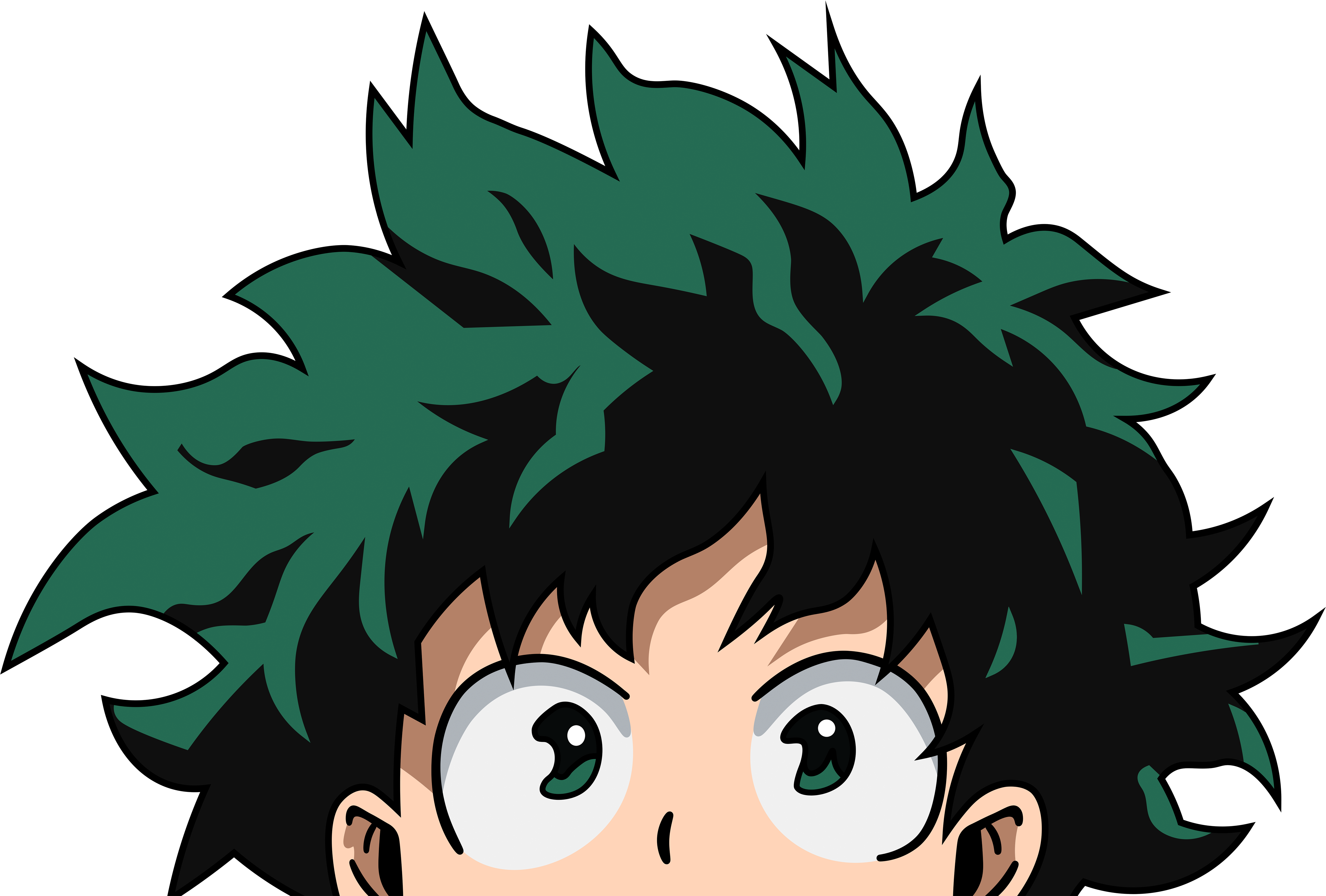 Download Image Of Deku Peek - Boku No Hero Academia X Fairy Tail PNG Image ...