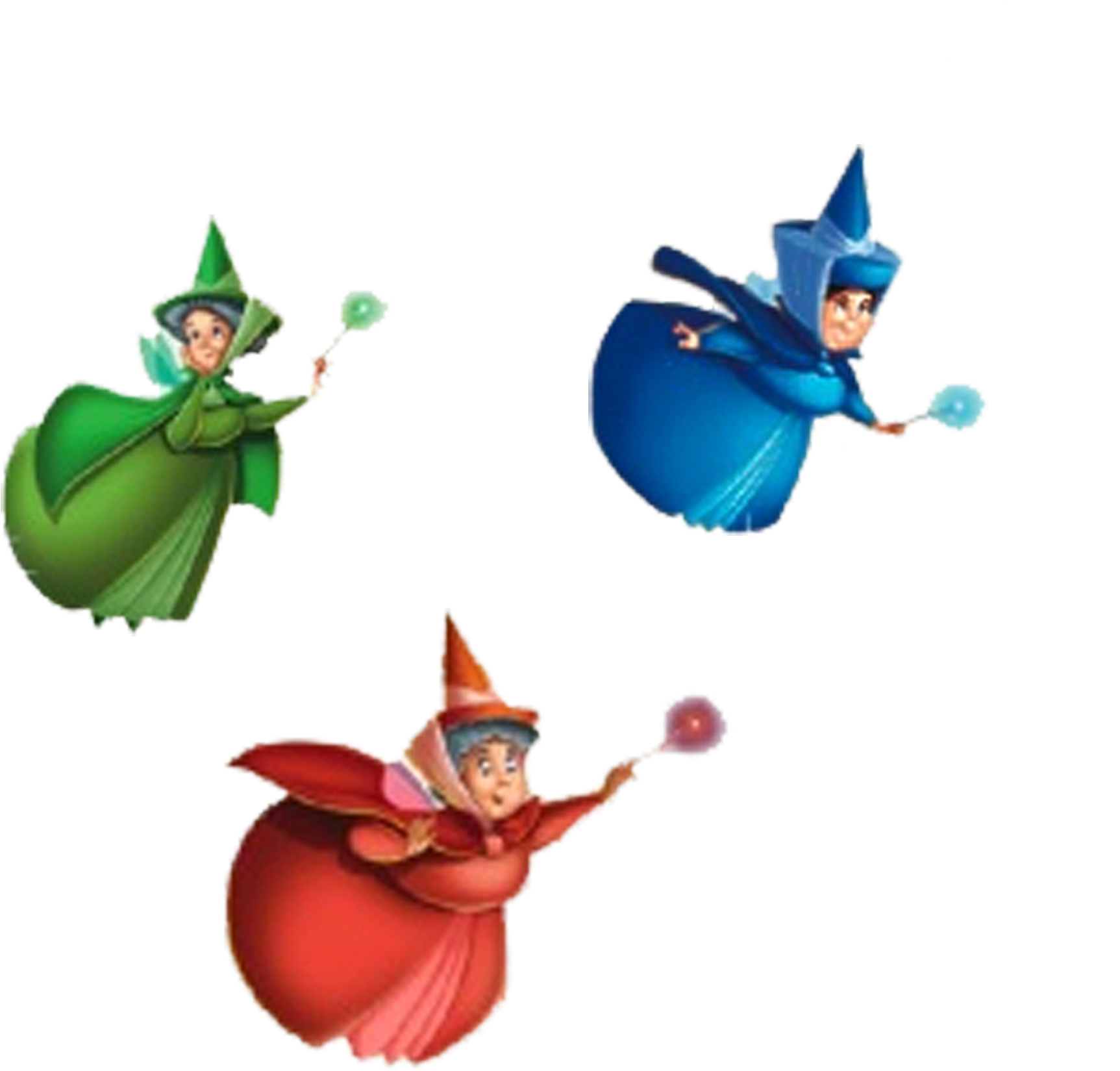 Goodfairies - Flora Fauna And Merryweather Clipart (2000x2000), Png Download