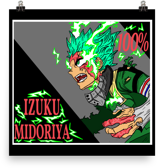 Image Of Deku 100% - Inch (1000x1000), Png Download