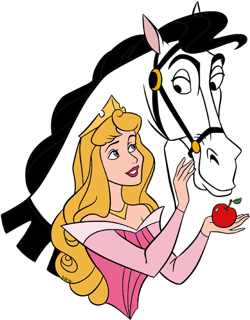 Sleeping Beauty And Horse - Disney Sleeping Beauty Samson (507x648), Png Download