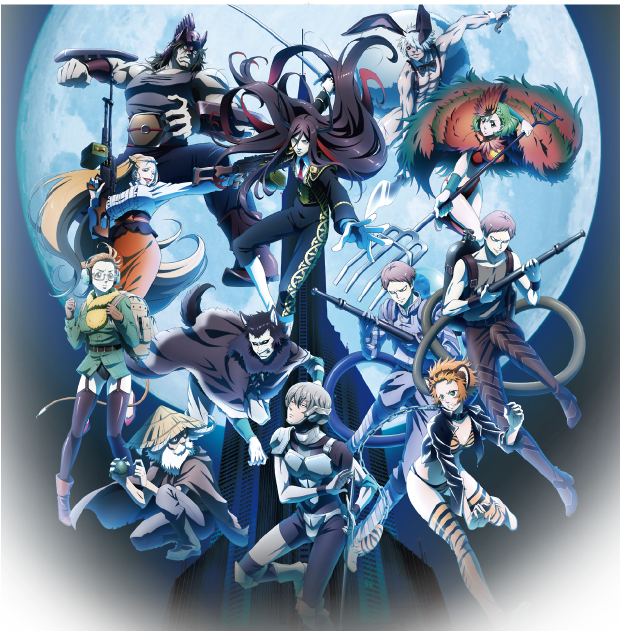 Vs - Juuni Taisen All Characters (619x640), Png Download