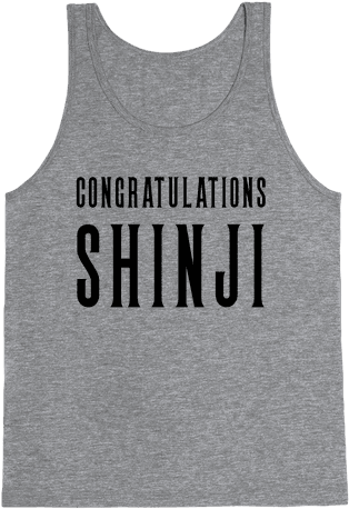 Congratulations Shinji Tank Top - Abs Quotes (484x484), Png Download