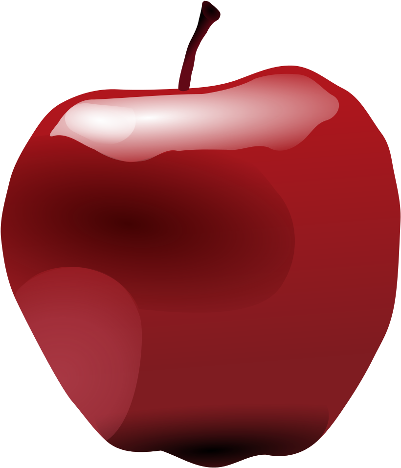File - Apple Unbitten - Svg - Bitten Apple (966x1024), Png Download
