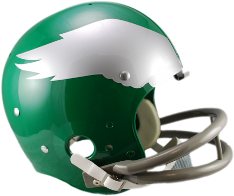 Philadelphia Eagles Tk Suspension Helmet - Green Bay Packers Old Helmet (490x404), Png Download