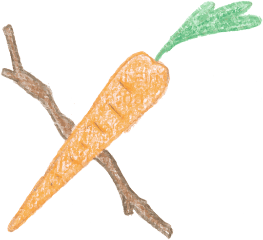 Carrot And Stick Png - Baby Carrot (550x502), Png Download