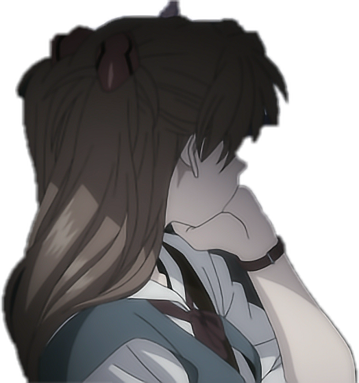 Download Evangelion Eva Asukalangley Anime Sad Depressed Bored Depressed Anime Transparent Png Image With No Background Pngkey Com