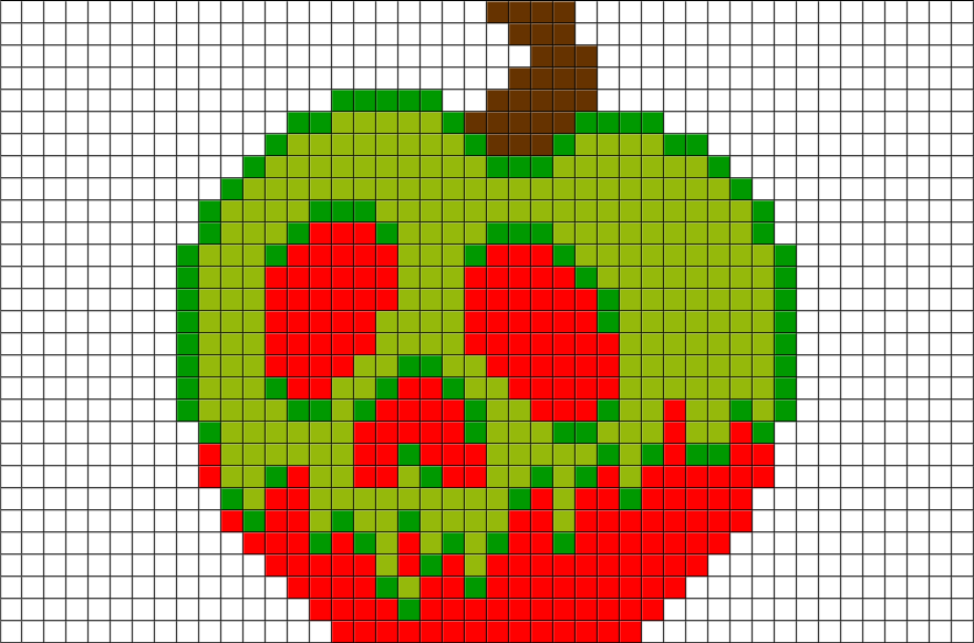 Perler Beads Poison Apple (880x581), Png Download