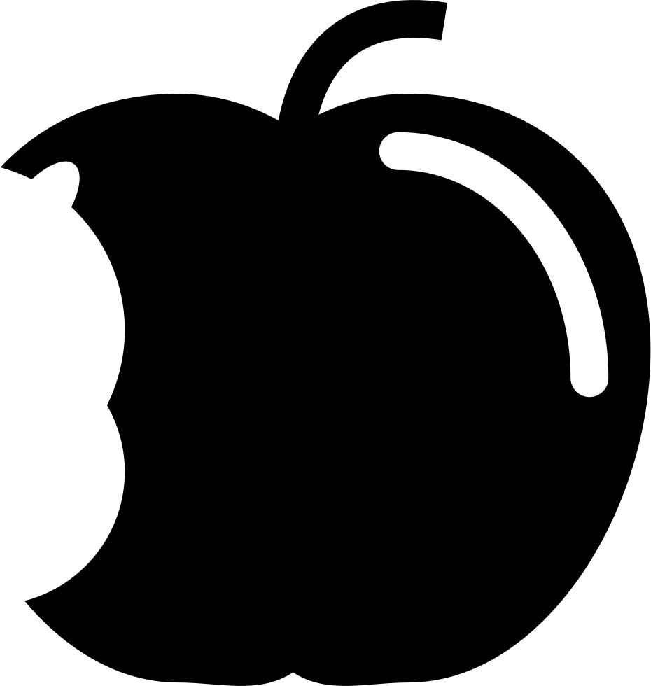 Apple With Big Bite Svg Png Icon Free Download - Manzana Mordida Roja Vector (930x980), Png Download