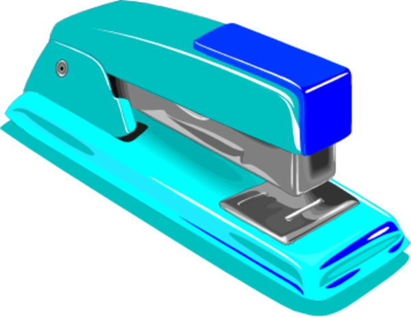 Stapler - Office Supplies Clip Art (600x463), Png Download