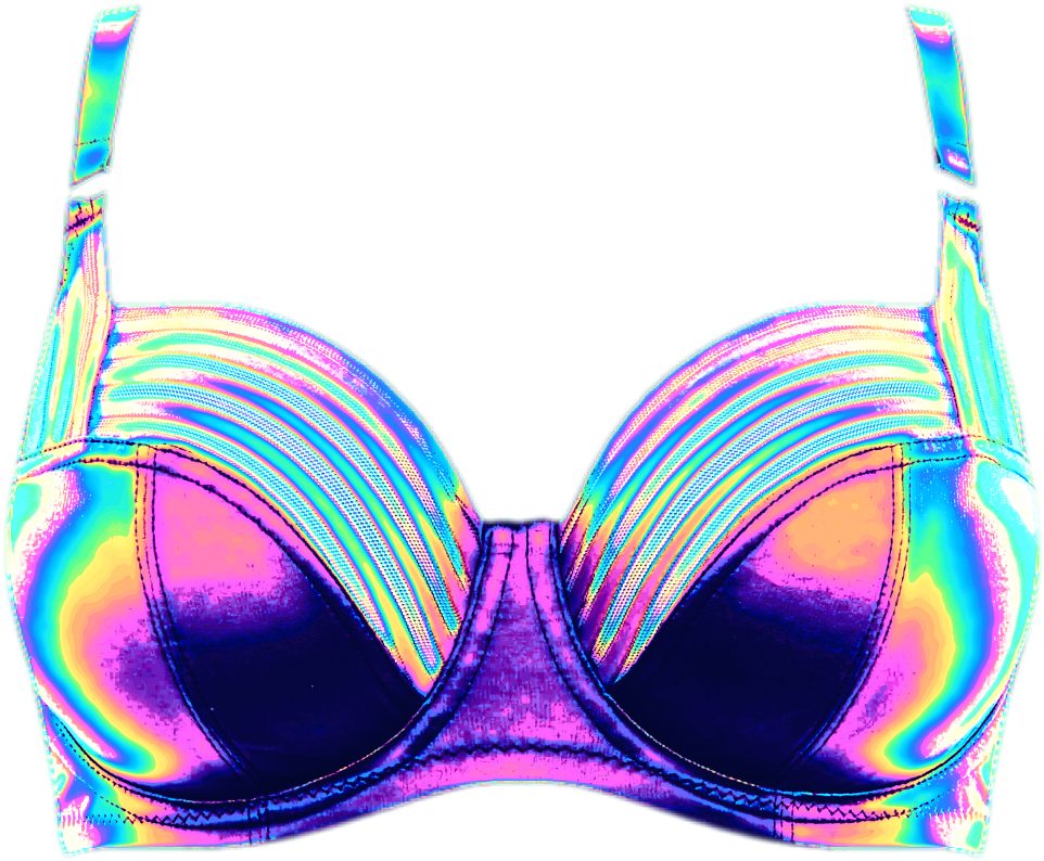 Bikini Top Shirt Brassiere Holo Holographic Freetoedit - Bra (1024x1024), Png Download