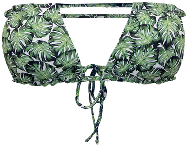 Botanica Monstera Open Bandeau String Top - Top (428x659), Png Download