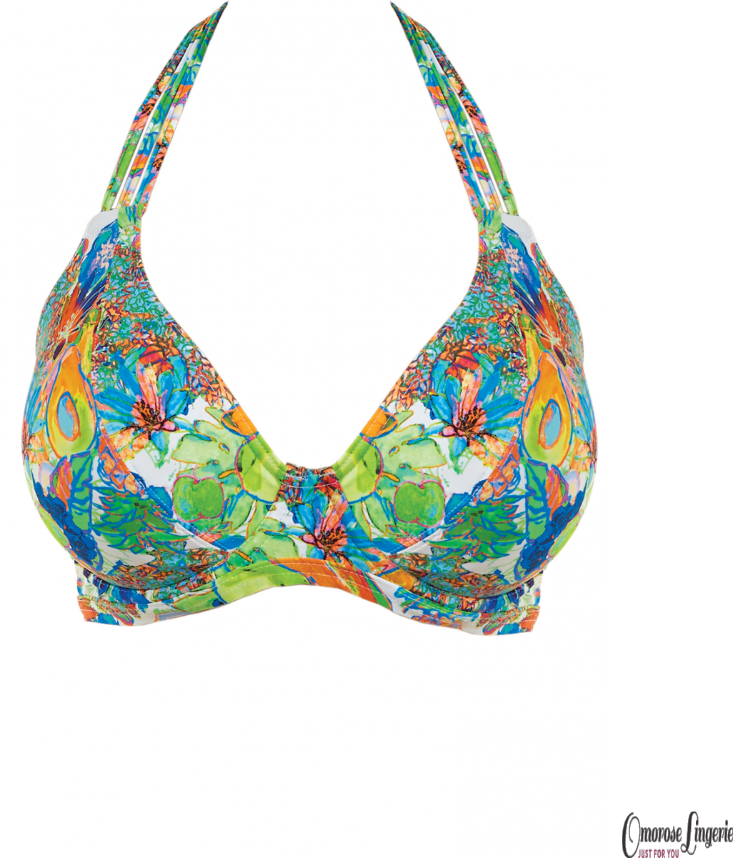Freya Island Girl Underwire Banded Halter Bikini Top - Bikinitop Haltermodel Met Beugels Freya Island Girl (1200x1200), Png Download