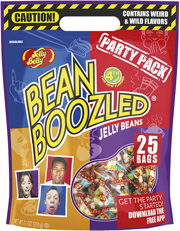 Jelly Belly Beanboozled Jelly Beans Party Pack - Jelly Belly Bean Boozled 1.9 Ounce Bag (500x500), Png Download