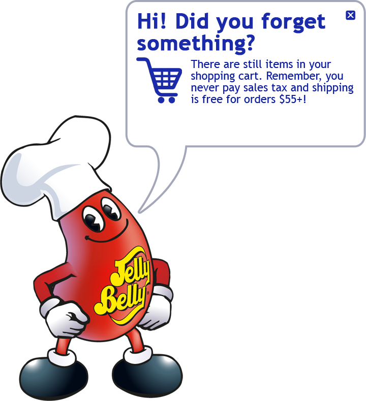Cart Reminder - Jelly Belly Charater Colored (720x790), Png Download