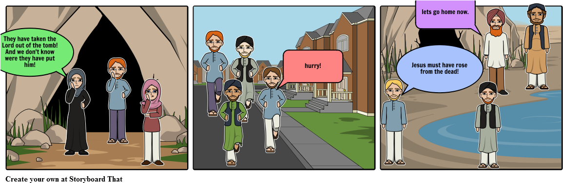 Jesus Rose From The Dead - Cartoon (1164x385), Png Download