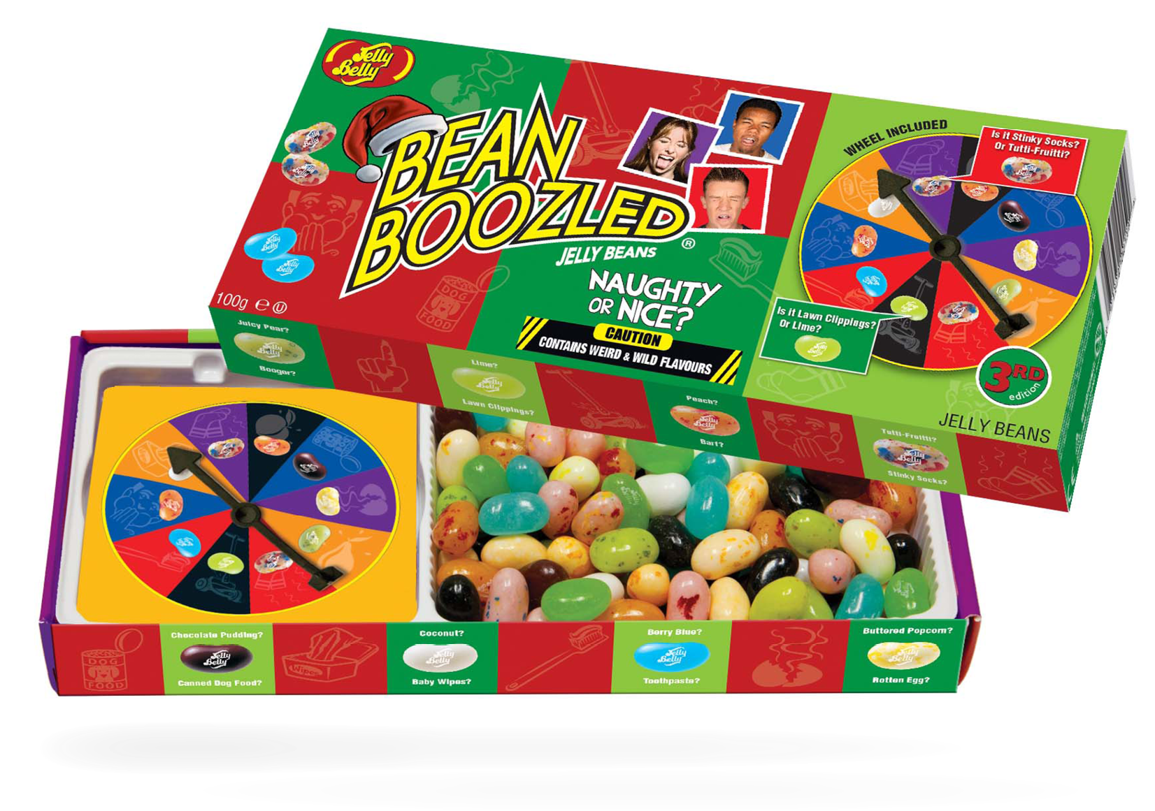 Jelly Belly Naugty Or Nice Bean Boozled Spinner Box - Jelly Belly Beanboozled Jelly Beans Candy (1667x1667), Png Download