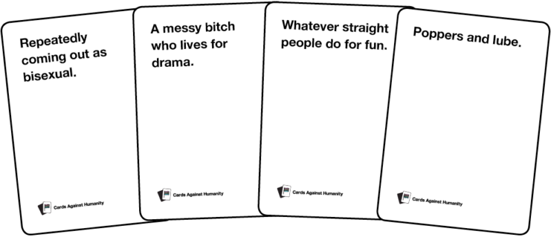 Cards Against Humanity Pride Pack Cards - Cards Against Humanity Pride Pack With Glitter (800x344), Png Download
