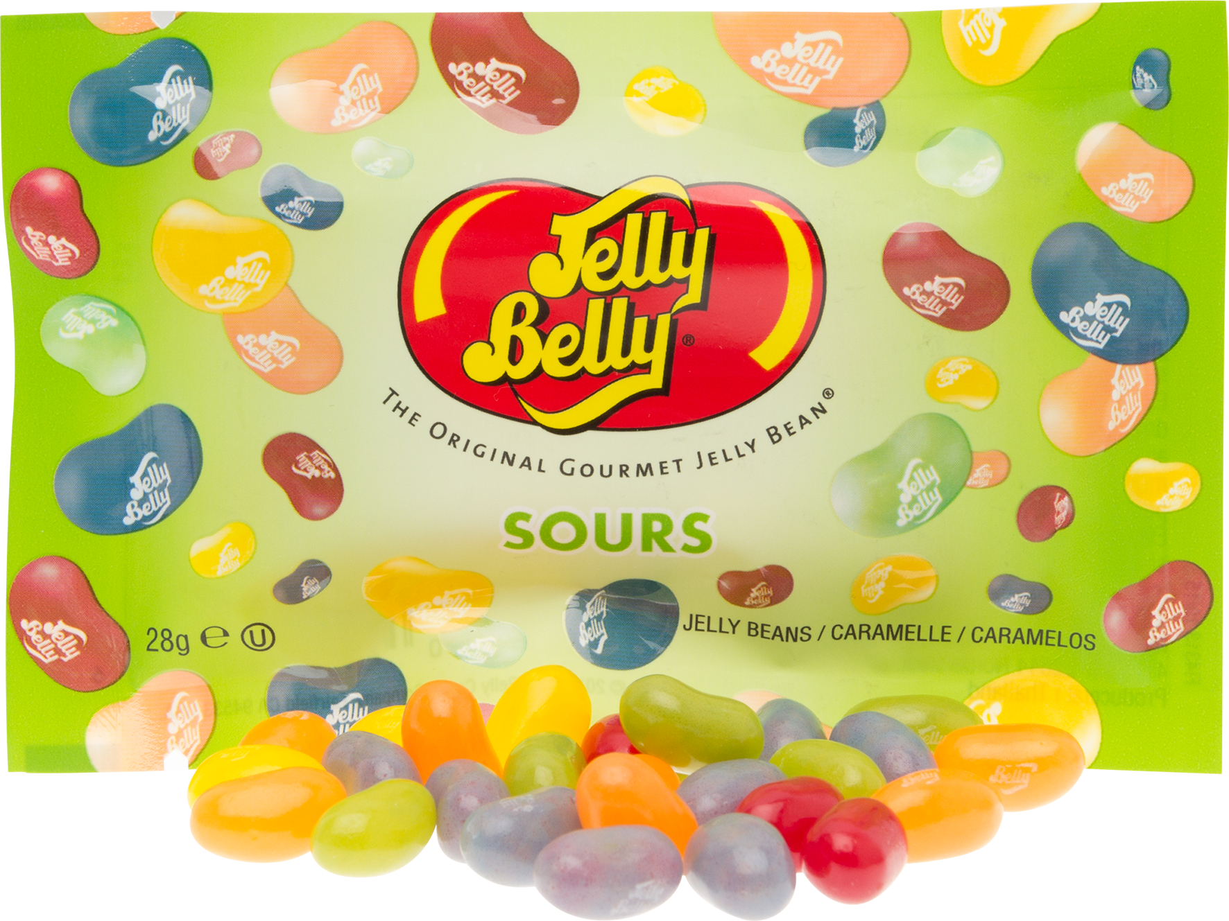 Jelly Belly Sours 28g - Jelly Belly (1772x1329), Png Download