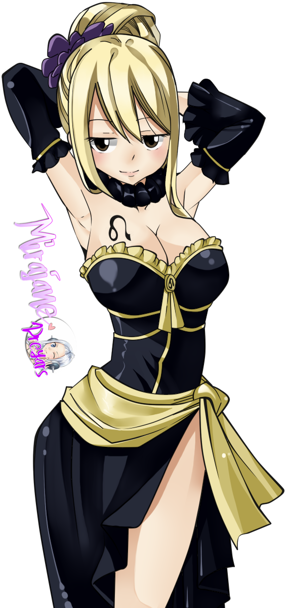Fairy Tail Love, Fairy Tail Girls, Fairy Tail Ships, - Lucy Leo Star Dress (567x1199), Png Download