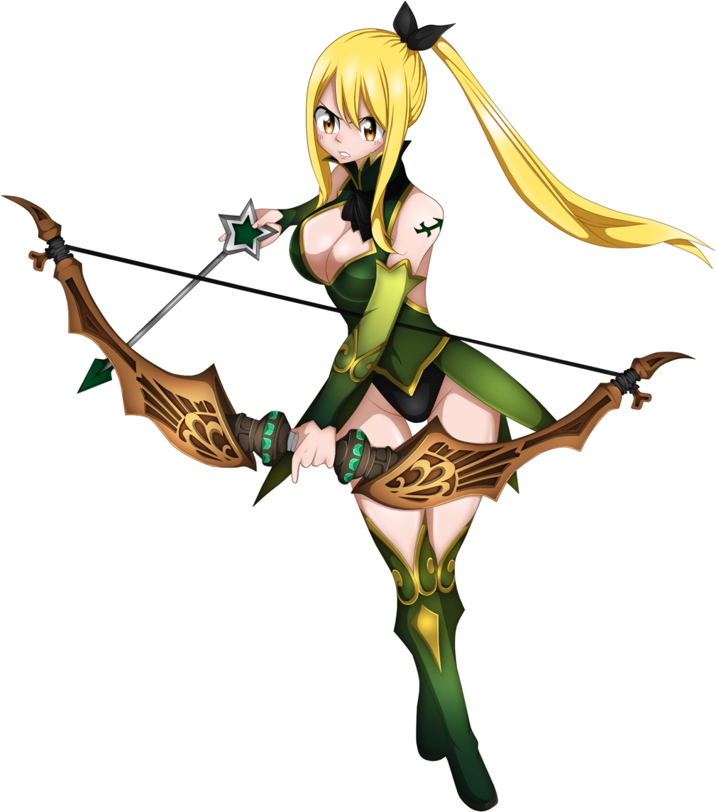 Form Sagittarius Fairy Tail Coloring By Aeroblade7-d93tieg - Fairy Tail Lucy Sagittarius (1024x1200), Png Download
