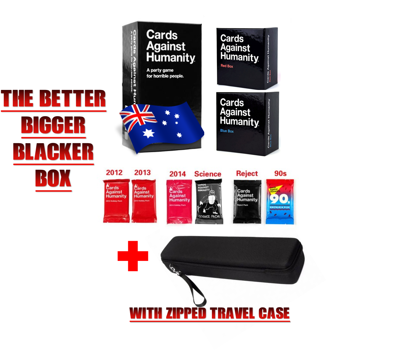 The Better Bigger Blacker Box - Cards Against Humanity - Australian Edition Au V.1.6 (1362x1182), Png Download