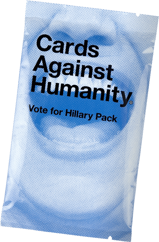 Hillary Pack, Trump Pack - Cards Against Humanity: Vote For Hillary Pack (744x1075), Png Download