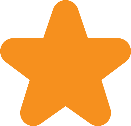 Custom Full - Star Svg Rounded Corners (421x404), Png Download