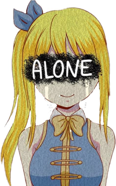 Report Abuse - Lucy Heartfilia Hurt Sad (1059x757), Png Download