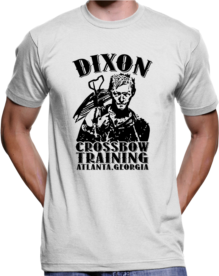 The Walking Dead Daryl Dixon Crossbow Training Zombie - Free Tommy Robinson T Shirts (936x936), Png Download