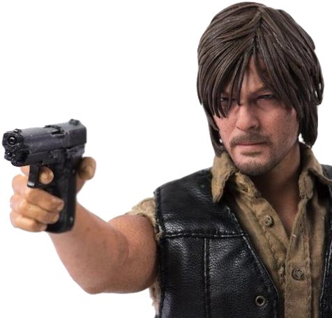 The Walking Dead Daryl Dixon 1/6 Scale Figure - 3a The Walking Dead Daryl Dixon 1:6 Scale Figure (480x480), Png Download