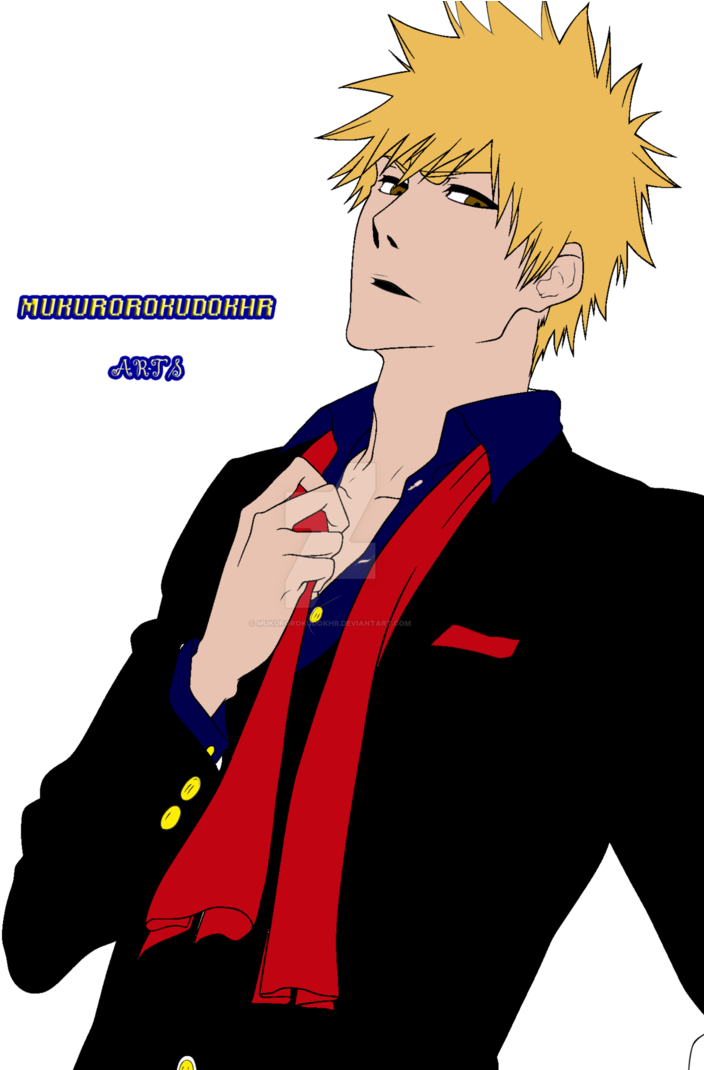 Suit Drawing Ichigo - Ichigo Kurosaki (747x1069), Png Download