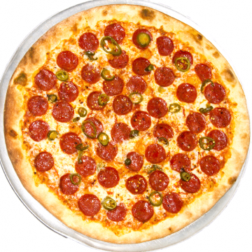 The Hottie - Pizza Top Down Png (360x360), Png Download
