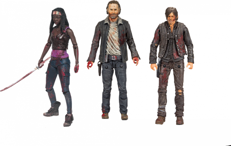 The Walking Dead - Walking Dead Action Figures (768x485), Png Download
