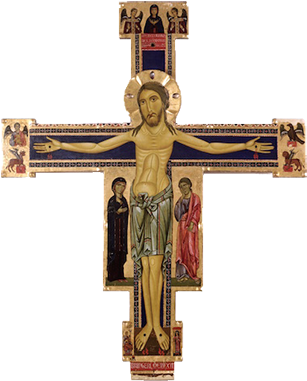 San Damiano Cross Vector (324x400), Png Download