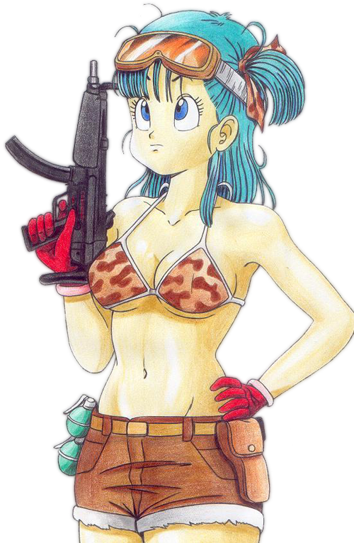 Dbz Png Dragonball Bulma Transparent - Dragon Ball Bulma Bikini (500x765), Png Download