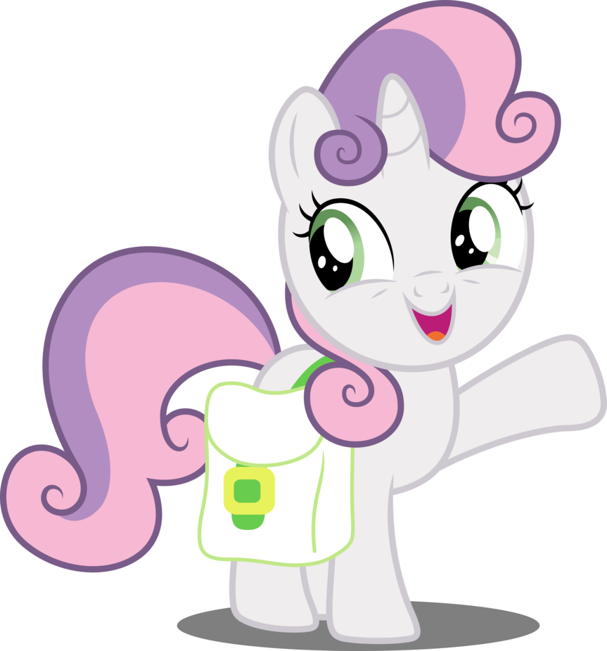Sweetie By Dashiesparkle Deviantart - Cartoon (863x926), Png Download