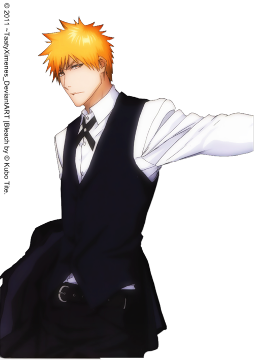 Ichigo Image - Ichigo Kurosaki In A Suit (500x708), Png Download
