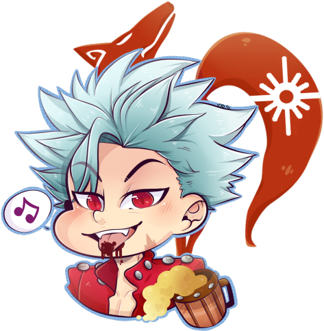 My Etsy With $1 Stickers, And With Every Purchase You - Ban Nanatsu No Taizai (540x540), Png Download